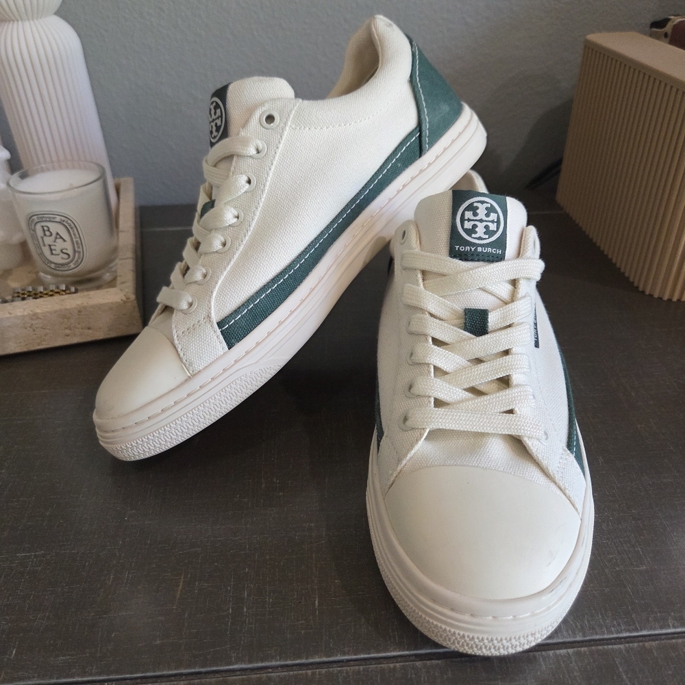 Tory Burch Classic Court Sneakers - Picture 3 of 5